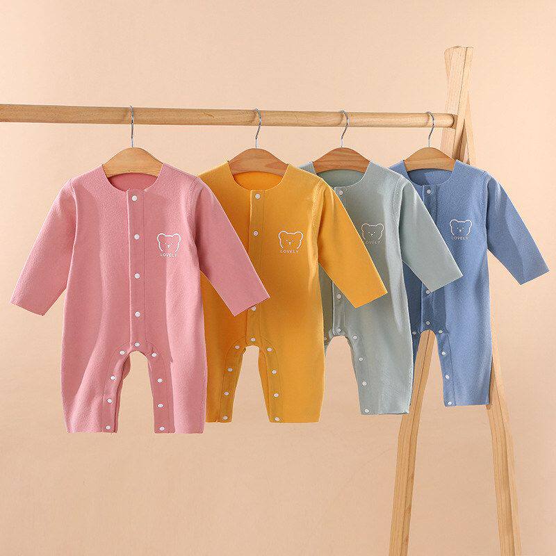 婴儿连体衣秋冬德绒男女宝宝冬季加厚保暖睡衣新生儿无骨打底哈衣