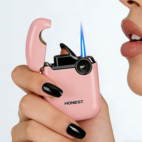 女士打火机女生防风可充气创意高颜值趣味女孩子精致爆款耐用新款