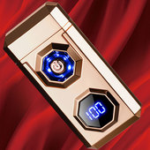 定制电子防风打火机可充电2025新款 电弧网红爆款 电动电脉冲送男友