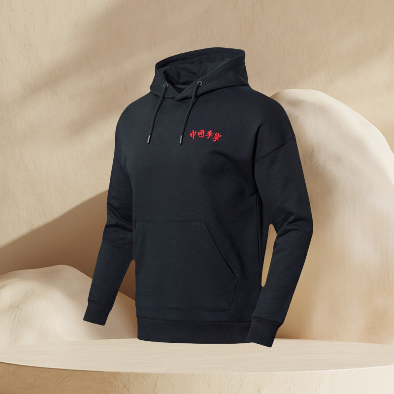 中国李宁卫衣国潮纽约时装周限量版男连帽休闲卫衣运动服awdnb87