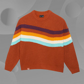 潮流圆领套头毛衣线衫 李宁正品 女子运动休闲时尚 新款 AMBS098 冬季