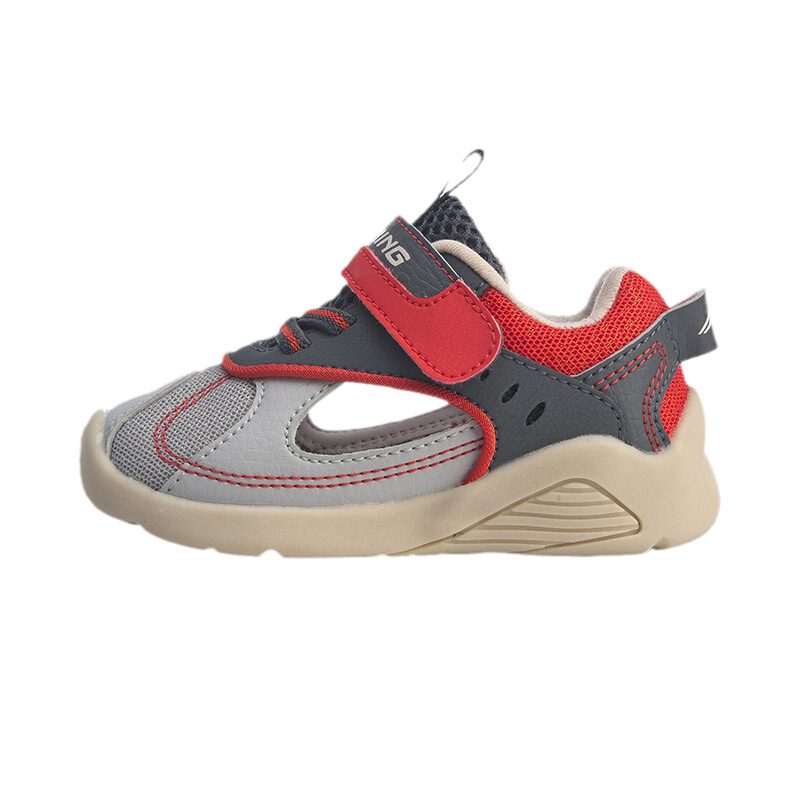 李宁童鞋学步鞋男女童婴幼儿新款圆头鞋子低帮运动鞋YKHQ044