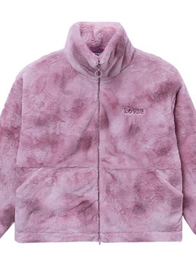 中国李宁冬季新款草莓熊毛绒保暖女子时尚舒适潮流外套 AFMR008