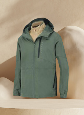 李宁外套男冬新款三合一灯芯绒保暖防风运动风衣 AWBR017