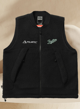 中国李宁男装春夏新款少不入川加绒宽松摇粒绒马甲AMDR035-2