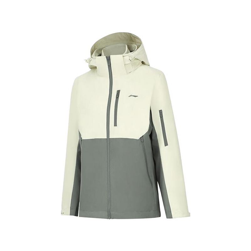 Lining/李宁正品秋季女子新款防风连帽三合一运动夹克外套AWBT014