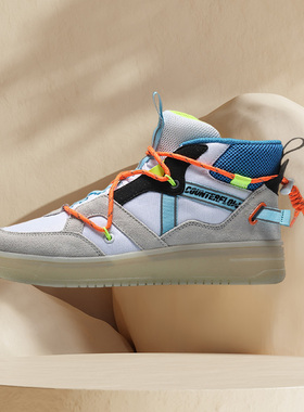 李宁休闲鞋女板鞋新款时尚减震百搭CF透气高帮经典运动鞋AGCQ158