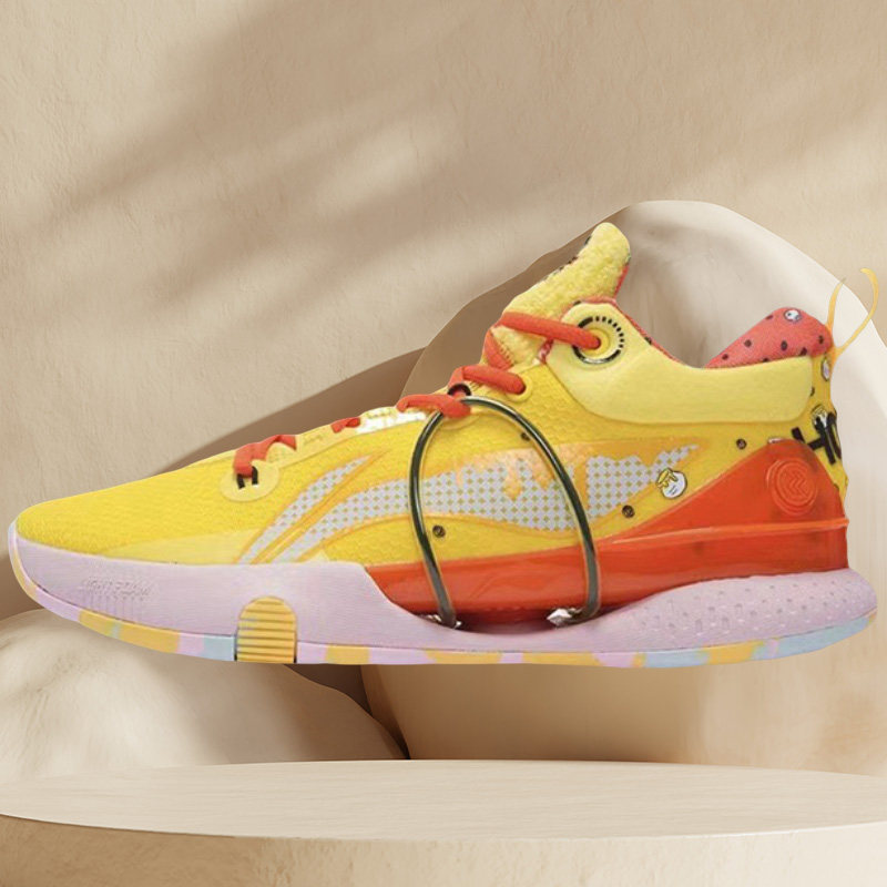 李宁Lining闪击8代赤焰红男子春季低帮耐磨实战篮球鞋 ABAS005