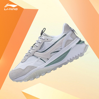 Lining/李宁正品方圆EVO女子时尚百搭透气舒适运动跑步鞋AGCS164
