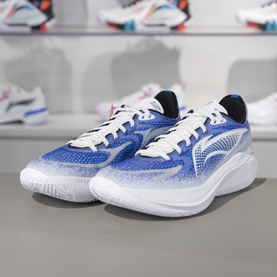 李宁正品音速12 V2男子高回弹柔软透气专业比赛篮球鞋ABAU027-1