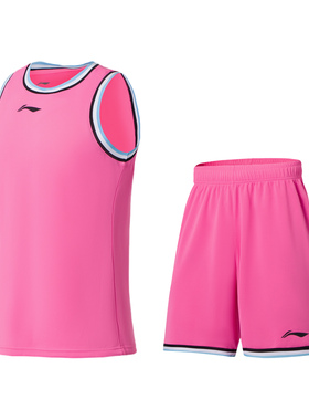 Lining/李宁正品男子篮球系列宽松透气休闲运动比赛套装AATS003