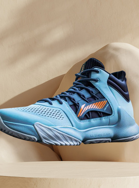 李宁篮球鞋男秋新款暴风3透气减震回弹战靴耐磨运动鞋ABPP019