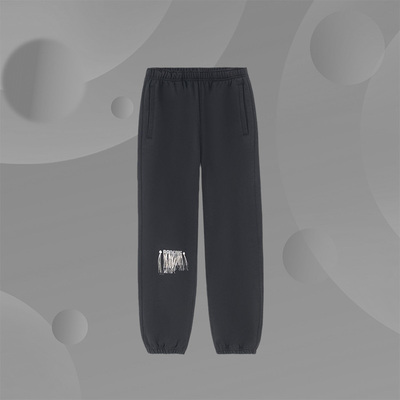 李宁新款女子反伍系列篮球运动休闲束脚针织长裤卫裤 AKLS152-4