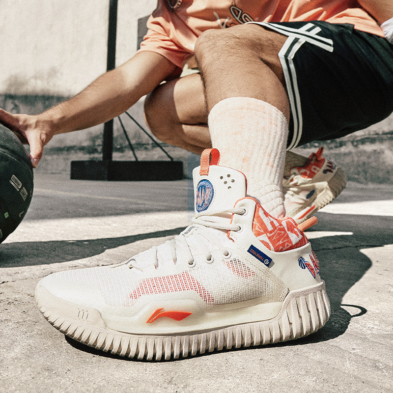 Lining/李宁正品反伍3男子舒适透气减震中帮实战篮球鞋ABFT005