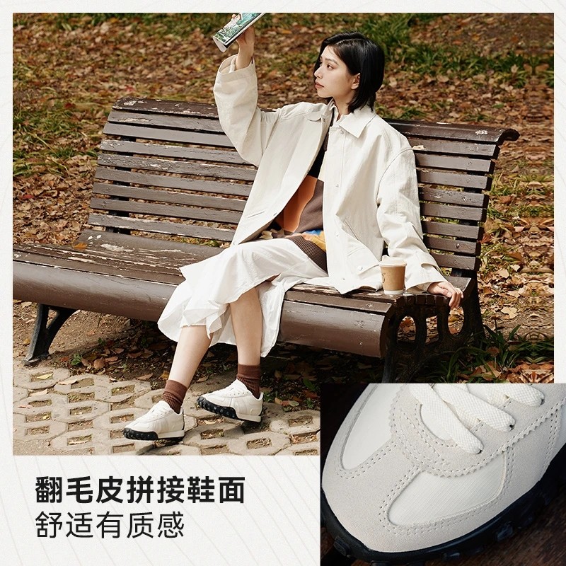 Lining/李宁正品 云川 Vintage 女子复古时尚运动休闲鞋AGCT160