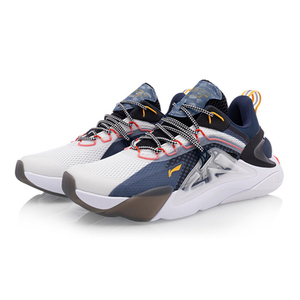 李宁休闲鞋男女秋季新款情侣薪火透气老爹鞋运动鞋AGLQ059