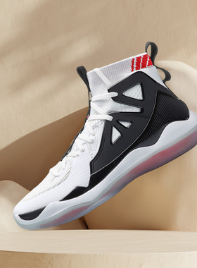 李宁新款韦德之道8音速3闪击6男子透气减震高帮袜套篮球鞋ABAP055