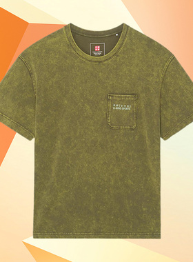 Lining/李宁正品男子时尚百搭运动休闲宽松透气短袖T恤AHSS161