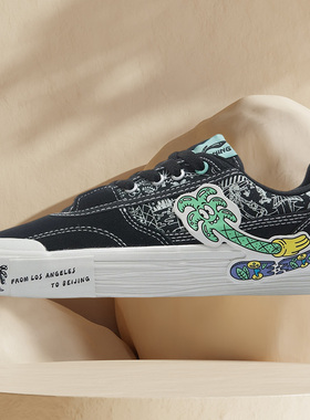 正品夏李宁x Steven Harrington联名系列女子文化鞋AECR070