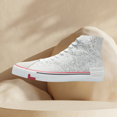 夏季 新款 防滑透气时尚 李宁板鞋 轻便高帮休闲鞋 AECR012