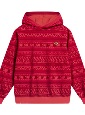 Lining/李宁正品日进斗金系列男女同款宽松长袖运动套头衫AAEU001