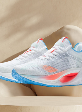 正品 李宁绝影 女子夏一体织 反光轻量减震弹速 跑步鞋 ARRS004-7