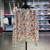 李宁正品 休闲圆领套头卫衣AWDU034 2024春季 女子时尚 新款 Lining