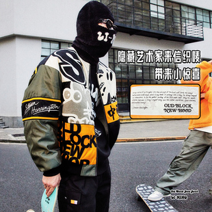 Lining 男子滑板系列潮流休闲保暖棉夹克外套AJMT303 李宁正品 冬季