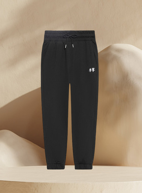 李宁正品新款女子运动休闲时尚潮流针织舒适长裤卫裤AKLS288-1