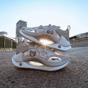 中国李宁绝影CRC运动鞋 AZGS021 男子透支撑稳定网面透气低帮休闲鞋