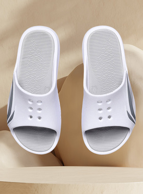 李宁大logo拖鞋女新款夏季可沾水洗澡鞋子外穿运动鞋ABTR006