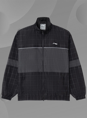 李宁外套男春季新款肖战同款宽松立领防风运动风衣 AFDS035-2