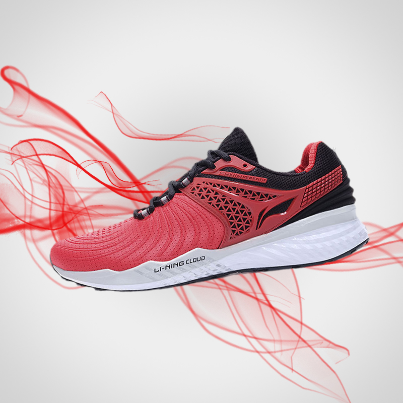 李宁跑步鞋男鞋云五代V2一体织减震防滑耐磨透气运动鞋男ARHP013