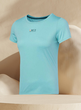 李宁女士夏季后背镂空潮流时尚舒适透气运动短袖T恤LTSP006