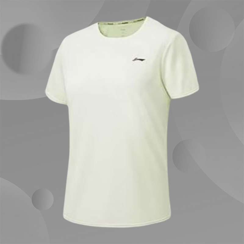 Lining/李宁正品跑步系列女子反光速干透气圆领短袖T恤ATST082