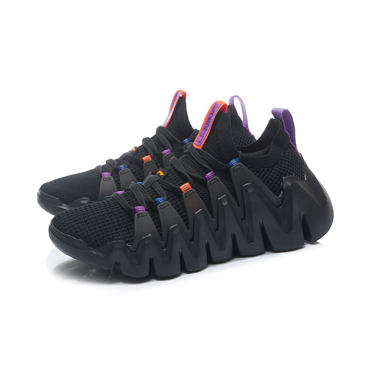 中国李宁正品运动时尚舒适轻便潮幻刺男子一体织灵动跑鞋ARKR007