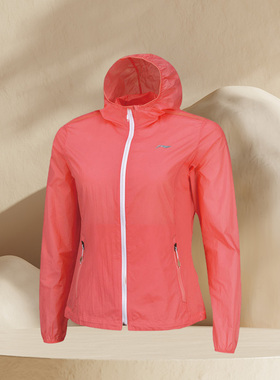 李宁正品春女青春时尚潮流舒适轻便运动风衣AFDN356