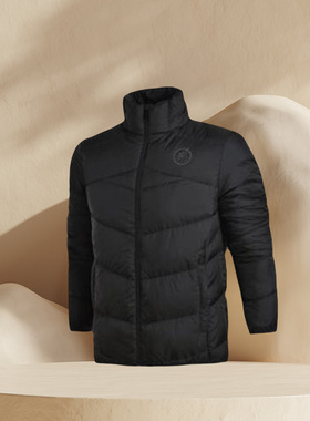 李宁男士短款羽绒服17新款运动时尚休闲上衣外套运动服AYMM127