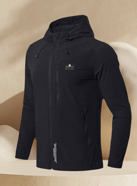 正品夏季李宁风衣男士篮球长袖防风服连帽运动服AFDN073