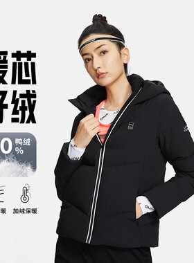 李宁正品新款女子运动休闲时尚连帽保暖羽绒服外套AYMS270-1-2-3