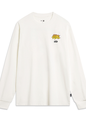 Lining/李宁正品x OG_SLICK联名款男女同款宽松长袖T恤AHST485