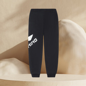 棉质束脚加绒宽松卫裤 系列男子冬季 AKLRF65 李宁运动时尚 新品