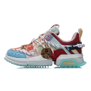 中国李宁时装周盘古新年CNY日进斗金灯芯绒潮流运动休闲鞋AGLR140