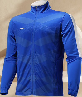李宁正品男子开衫拉链卫衣足球出场服训练服休闲运动长袖AWDM685
