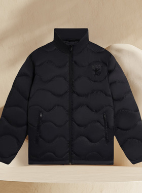 李宁正品新款男子运动休闲时尚潮流立领轻薄羽绒服外套AYMS081