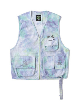 李宁联名Muppets科米特蛙男女同款运动宽松单马甲AMDR051