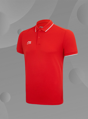 李宁正品夏季新款女子运动休闲健身翻领透气短袖polo衫APLS094