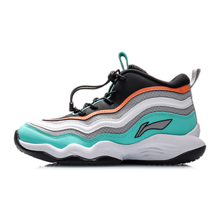 YKBP086 李寧籃球男女大童舒適網面透氣防滑減震回彈中幫童鞋