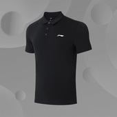 男 APLS071 夏季 运动舒适短袖 翻领针织T恤工装 李宁POLO衫