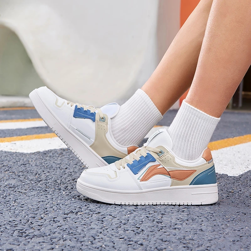 正品Lining/李宁男经典休闲鞋复古板鞋百搭潮流运动鞋AGCP299